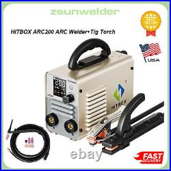 HITBOX ARC Welder MMA ARC LIFT TIG Welding Machine with Tig torch 120A 110/220V