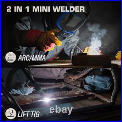 HITBOX ARC Welder MMA ARC LIFT TIG Welding Machine with Tig torch 120A 110/220V