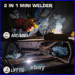 HITBOX ARC Welder Set ARC LIFT TIG 110/220V Welding Machine WithTig torch/Gloves