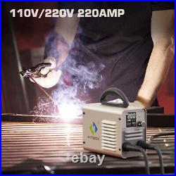 HITBOX ARC Welder110V/220V Welding Machine IGBT Inverter 200A MMA Stick ARC US