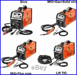 HITBOX MIG Welder Gas/Gasless MIG ARC Lift TIG Inverter Welding Machine MIG200