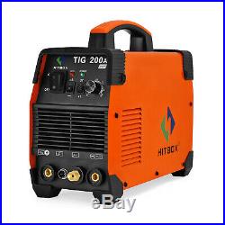 HITBOX TIG 200A TIG Welder 110V/200V IGBT Inverter Stick ARC TIG Welding Machine