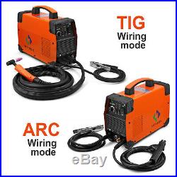 HITBOX TIG 200A TIG Welder 110V/200V IGBT Inverter Stick ARC TIG Welding Machine