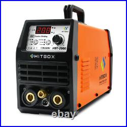 HITBOX TIG Welder 110V 220V Dual Volt 200A HF Inverter ARC TIG Welding Machine