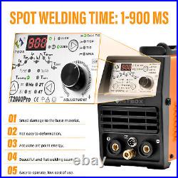 HTIBOX Cold/ Pulse/ HF Tig Welder 110V 220V 220A ARC TIG Welding Machine Digital