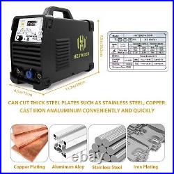 HVT250P AC/DC Pulse Aluminum TIG Welder Stick ARC Inverter Welding Machine