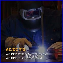 HZXVOGEN HVT250P AC DC TIG Welder 110/220V Aluminum MMA ARC IGBT Welding Machine