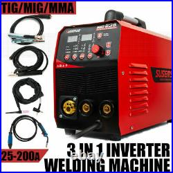 IGBT DC Inverter Welder MIG TIG MMA/ARC Welding Machine 200Amp 110V/220V