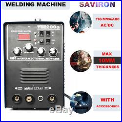 IGBT Inverter AC/DC WIG TIG/MMA Stick ARC Welder Aluminum Welding Machine 200A
