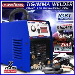 IGBT TIG/MMA/ARC/STICK Welder 2in1 Stainless Welding Machine 110/220V