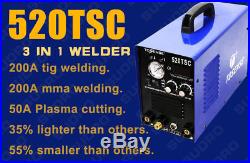 Inverter Arc dc 3-IN-1 MMA/TIG/CUT Welding Machine 520TSC with Free Access 2018