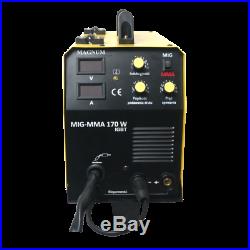 MAGNUM MIG 170 W MMA ARC IGBT 160A 1phase 230/50Hz Semi Auto welder inverter