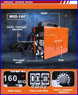 MIG 160A Welder Inverter Flux Core Wire Gasless ARC AC Metal Welding Machine