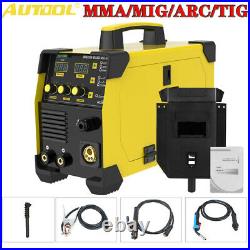 MIG/ARC/TIG/MMA Inverter Welder 160A Gas Gasless AC IGBT Stick Welding Machine