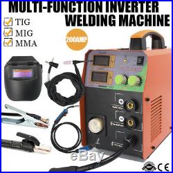MIG/TIG/MMA Welder Inverter 200A 220V DC LIFT TIG ARC 3in1 Welding Machine Tool