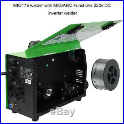 MIG Welder 150 Gas/Gasless 110/220V Flux Core ARC Stick MMA MIG Inverter GIFT US