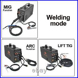 MIG Welder 200A 220V Gas Gasless Inverter ARC Lift TIG MMA Welding Machine