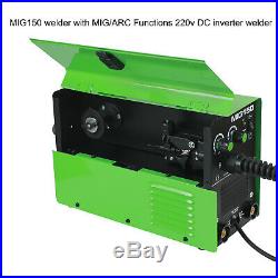 MIG Welder MIG150 DC 220V Flux Core Wire Inverter ARC MIG MAG 2in1 Welder Reboot