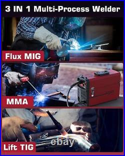 MIG Welder Welding Machine 130A Flux Core 3 in 1 ARC MMA/MIG/LIFT TIG Welder