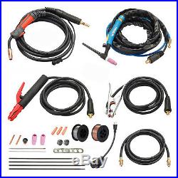 MTS-185, 185 Amp MIG Flux Cored Wire, TIG Torch, Stick Arc 3-IN-1 Combo Welder