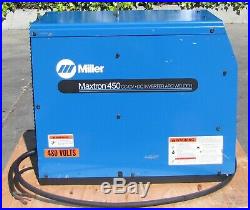 Miller Maxtron 450 CC/CV DC Inverter Arc Welder 450A 38V Wire Feeder Power Suppl