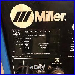 Miller Model XMT 300 CC/CV DC Inverter ARC Welder with Auto-Link