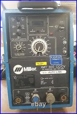 Miller XMT 300 CC/CV DC INVERTER ARC Welder WITH AUTO-LINK. READ