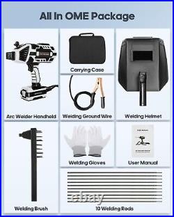 Portable ARC Welder Hand Held Welding Tool Machine Kit 110V IGBT Inverter 20Amp