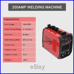 Portable ARC Welding Machine 110V/220V Inverter DC 200AMP Electric Welder + Mask
