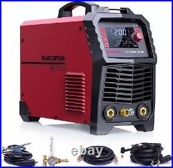 RCCAPTAIN MIG TIG 7 in 1 Welder AC/DC 200Amp with AC DC TIG with Pulse/Stick