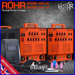 ROHR TIG Welding Machine AC/DC MMA ARC Inverter 4 in 1 Combo Welder WSME200/250