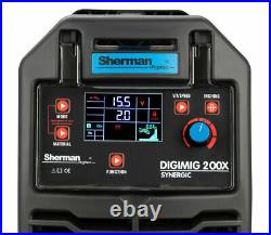 Sherman DIGIMIG 200 Synergic Welder Inverter MIG MMA ARC TIG Lift Brazing IGBT