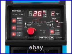 Sherman DIGITIG 200DC MMA ARC IGBT Inverter Pulse Welder SET Food Pedal Controll