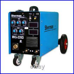 Sherman MIG Inverter welder 220D MIG / MAG MMA MOSFET ARC FORCE LED