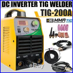 TIG-200A 200AMP TIG Welder ARC Stick Welder 230V DC Inverter Welding Machine