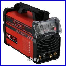 TIG-200DC, 200 Amp TIG-Torch Stick ARC DC Welder 110/230V Dual Voltage Welding