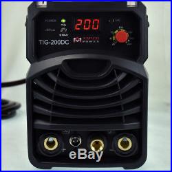 TIG-200DC, 200 Amp TIG-Torch, Stick Arc DC Welder 110/230V Inverter Welding New