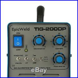 TIG Welder 200 Amp Inverter with Pulse and Stick / Arc Welding Ability