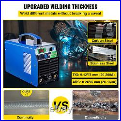 VEVOR TIG Welder Welding Machine 200A 2 in 1 TIG & ARC Welder with 0.12 Thickness