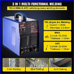 VEVOR Tig Welder Aluminum Welder 110/220V 3 in 1 Welding Machine TIG/MMA/ARC