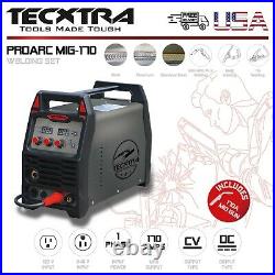 Welding Machine MIG 170 Set Tecxtra Inverter ARC MAG TIG MMA DC AC 120/240V USA