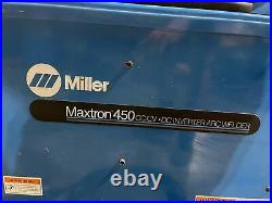 XLNT Used Miller Maxtron 450 CC/CV DC Inverter Arc Welder with 70 Series Feeder